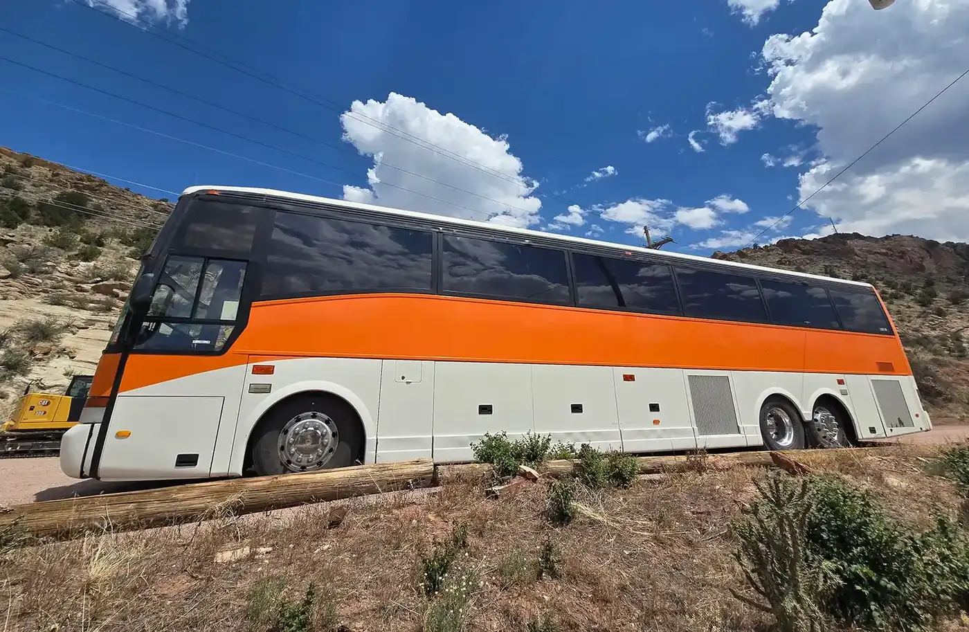 Charter bus for group tours and event transportation near the Royal Gorge