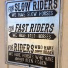 funny horse riding sign