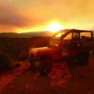 guests enjoying sunset during Colorado Jeep Tour