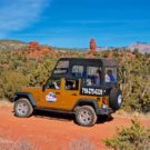 Guests experiencing Red Canyon in Jeep Colorado Jeep Tours