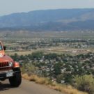 Colorado Jeep Tour driving down road outside Colorado Springs