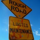 Rough Road sign Colorado Jeep Tours