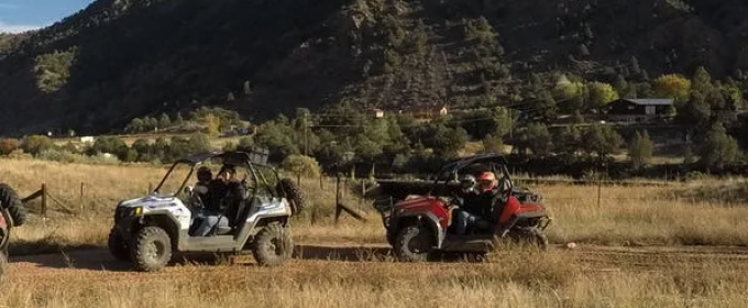 scenic view of Play Dirty ATV tour riders Royal Gorge Canon City Colorado