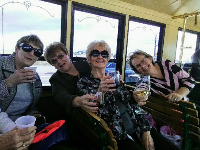 Cider and Wine Trolley Tours with friends